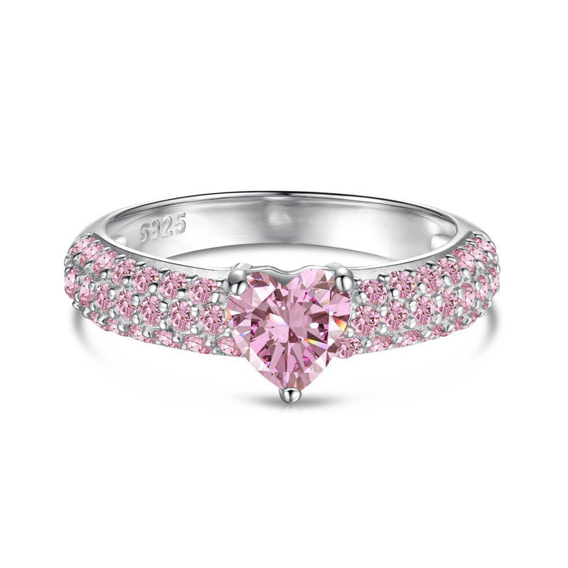 Classic Heart Sparkling Ring