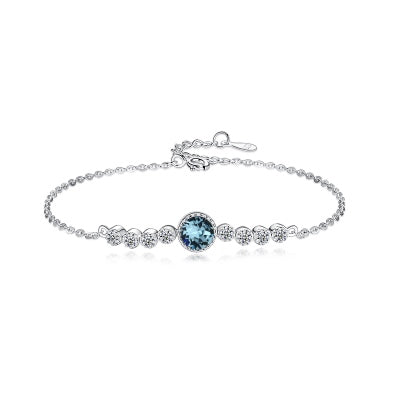 Aquamarine Diamond Cocktail Bracelet