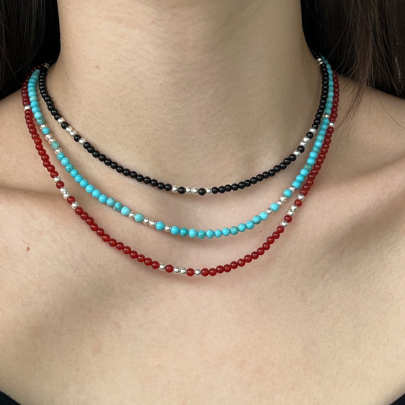 Choker Beaded Chain Necklace