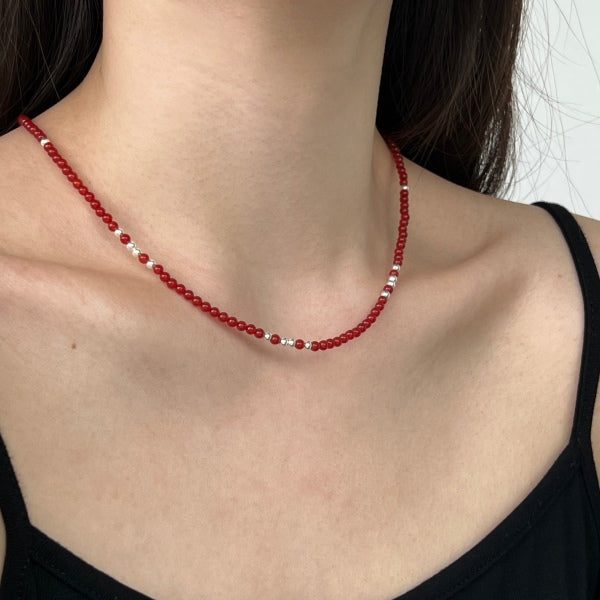 Choker Beaded Chain Necklace