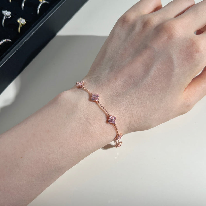 Adjustable 4 Leaf Clove Bracelet