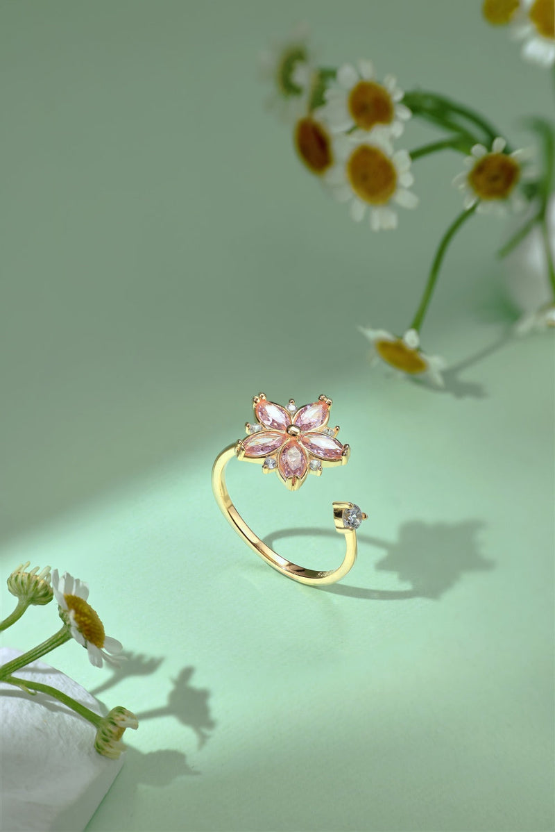 Adjustable Flower Ring