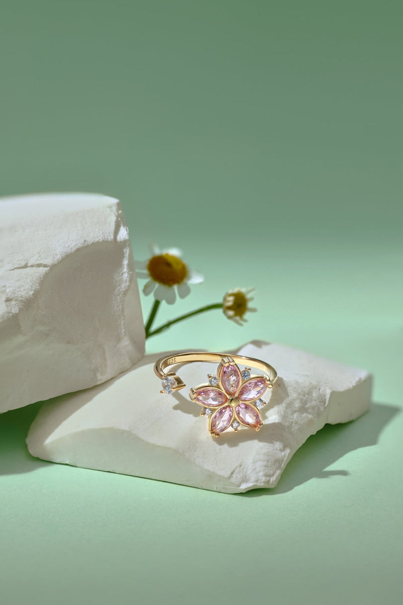 Adjustable Flower Ring