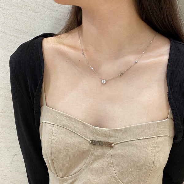 Alora Attached Diamond Necklace