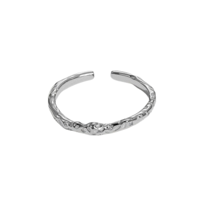 Adjustable Irregular Burned Rings