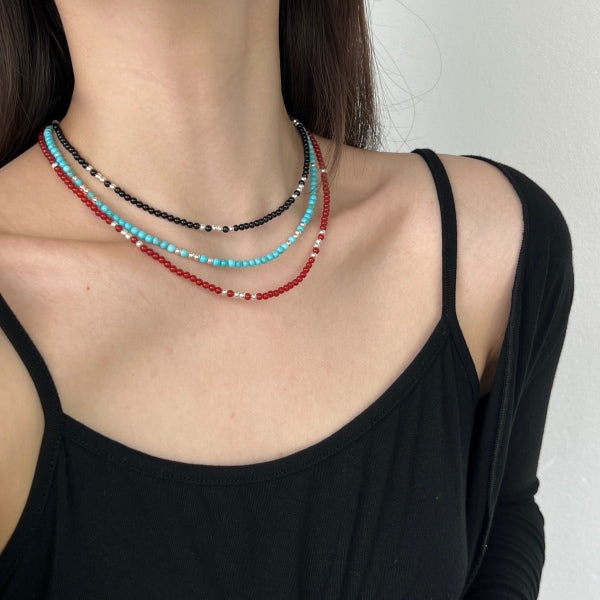 Choker Beaded Chain Necklace