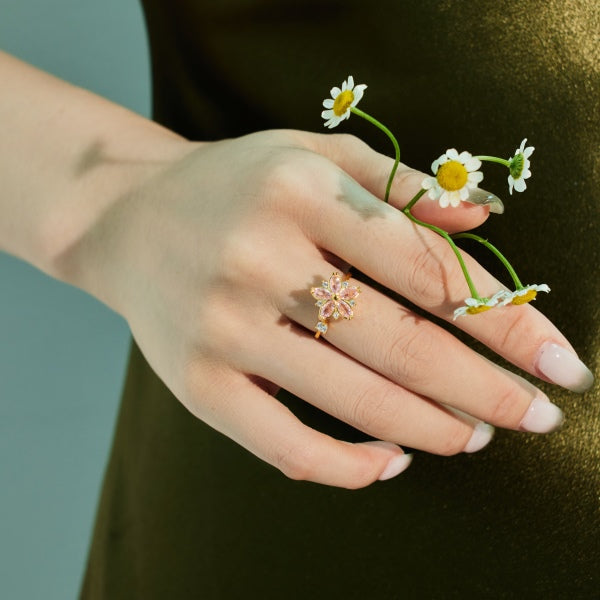 Adjustable Flower Ring