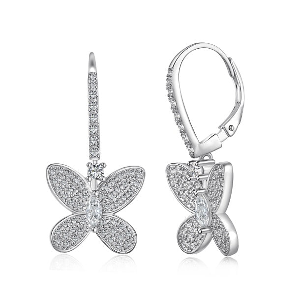 Butterfly Huggie Charm Earring