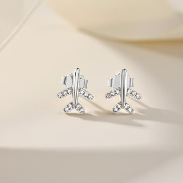 Airplane Stud Earrings