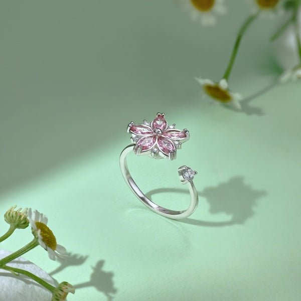 Adjustable Flower Ring