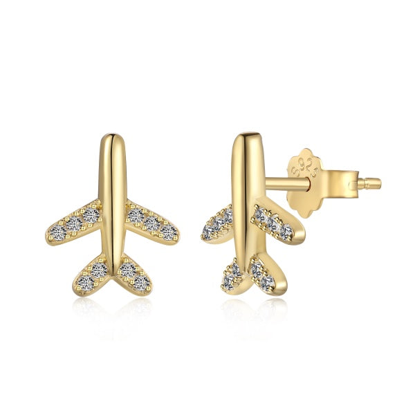 Airplane Stud Earrings